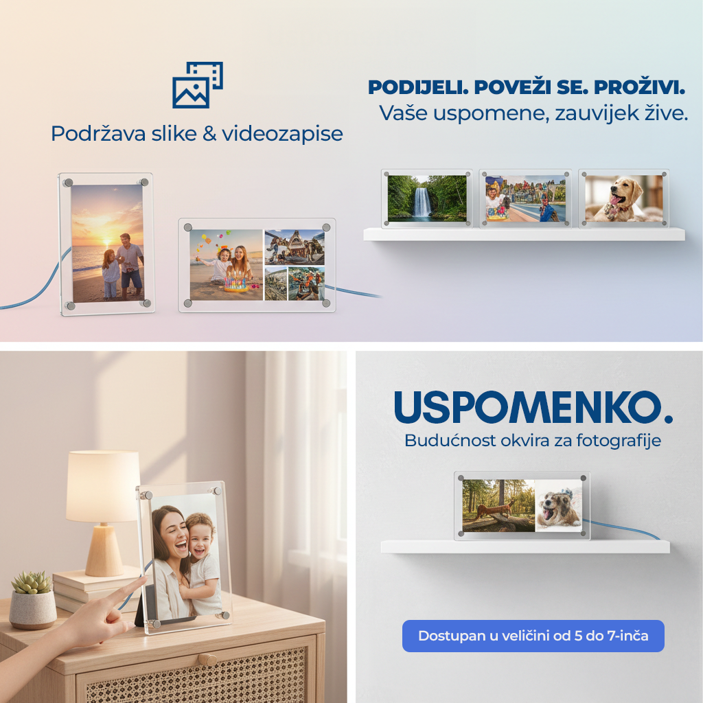 Digitalni okvir za tvoje uspomene